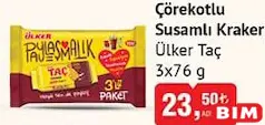 ÜLKER TAÇ ÇÖREKOTLU SUSAMLI KRAKER 3X76 G